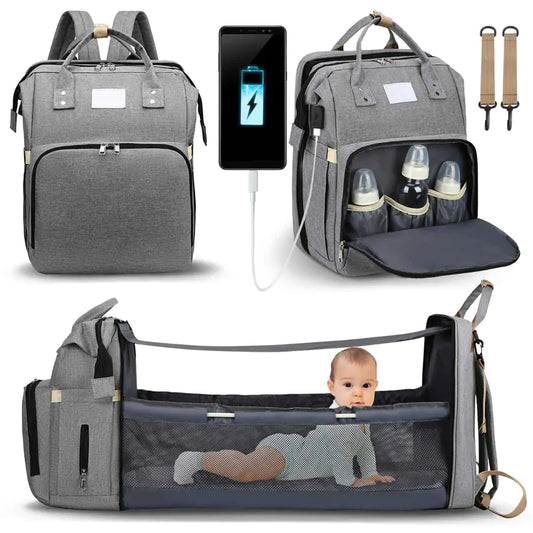 3-n-1 Baby Bag, Bed & Charger